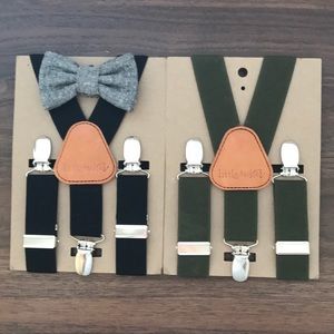 Boy suspenders w/ boy tie